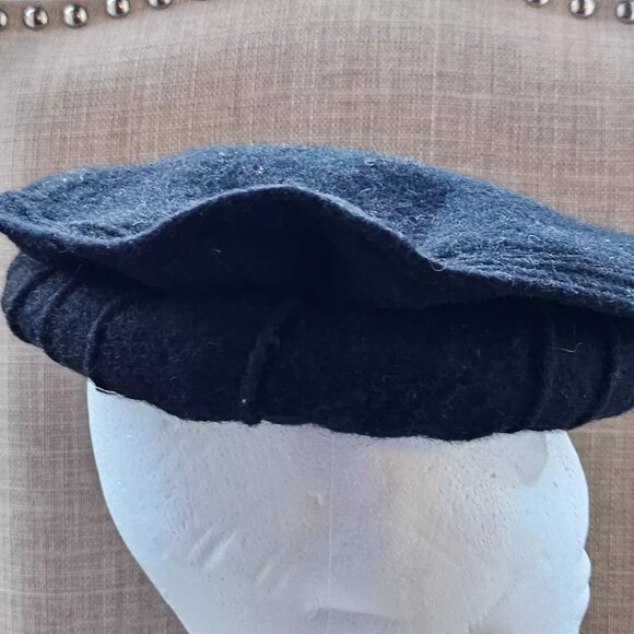 Men Winter Hat CHITRAL Topi Black Wool Round Cap Tradition Warm Hat Handmade - Picture 6 of 10